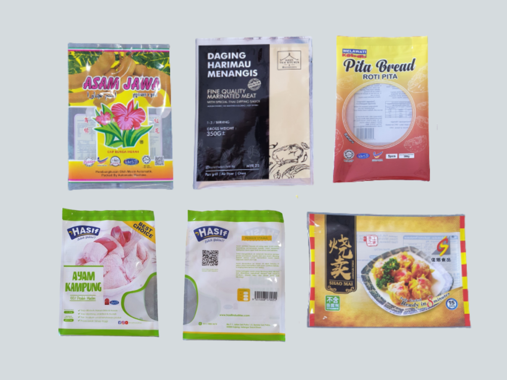 Custom printed frozen food packaging Malaysia – Enrich Package
