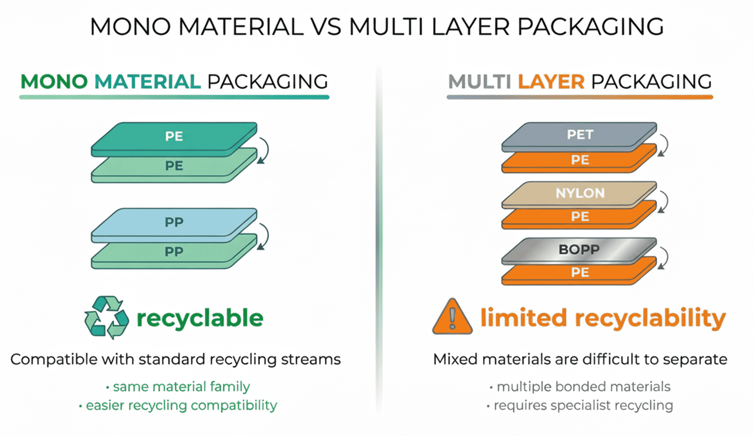 Mono-material vs Multi-layer Packaging