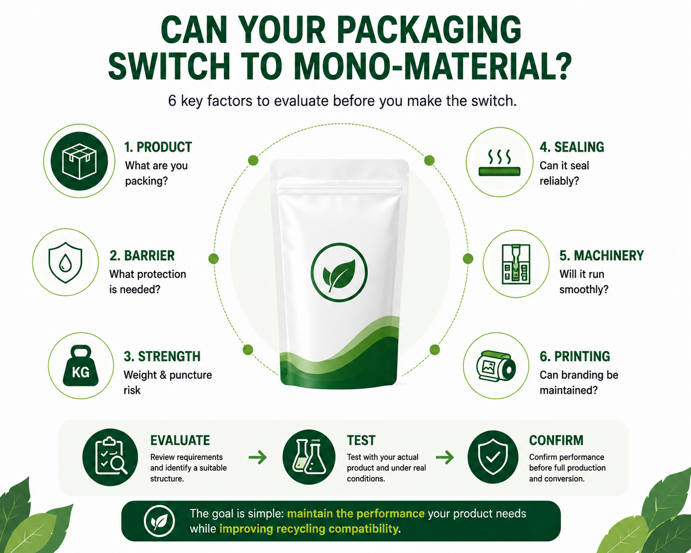 Key factors to consider before switching to mono-material packaging